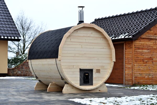 sauna beczka opalana drewnem scaled